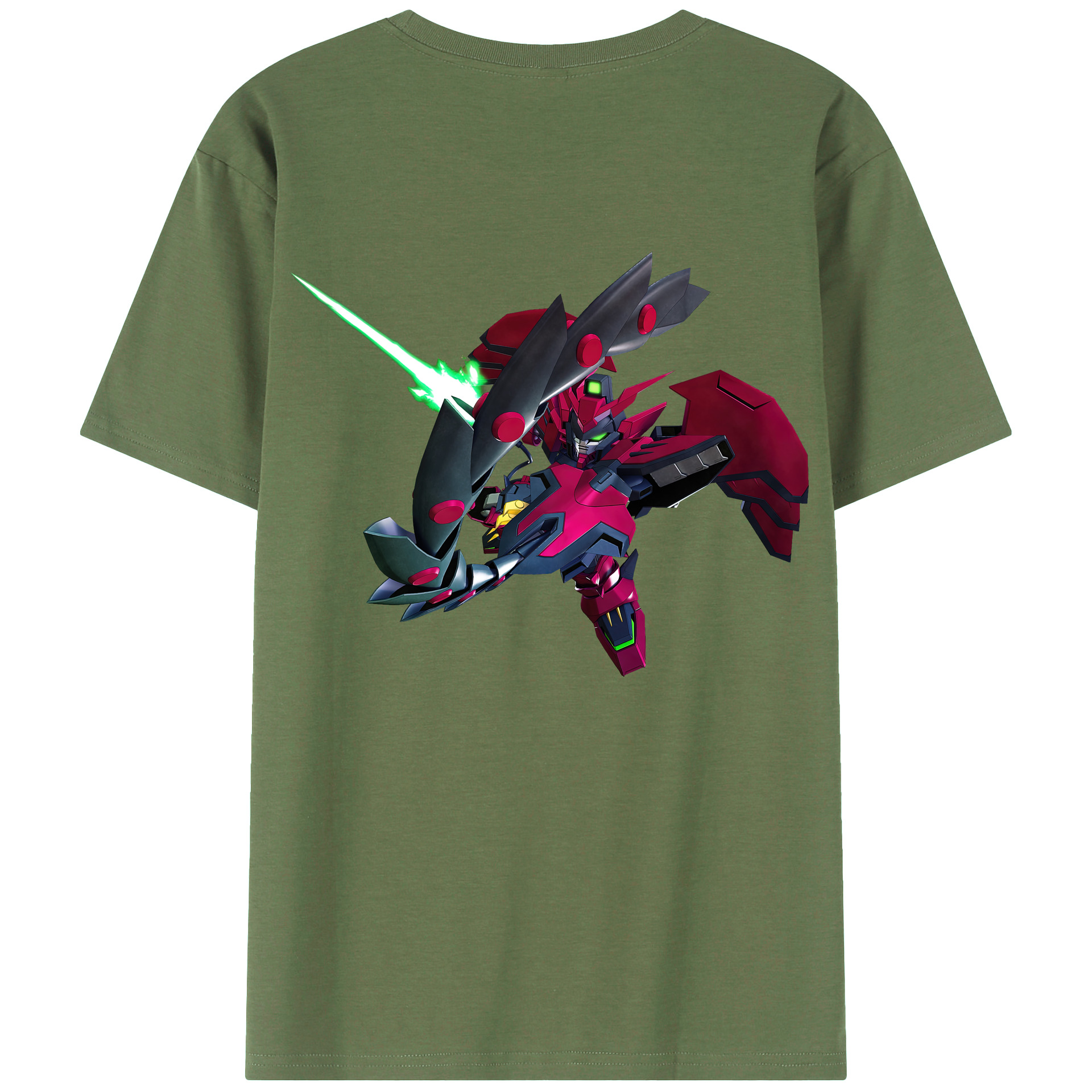 （画像用） 機動戦士ガンダム Mobile Suit Gundam 綿100％ メンズ半袖Tシャツ（バックプリント） 通気性
